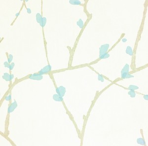 hand printed wallpaper - Ikebana wallpaper